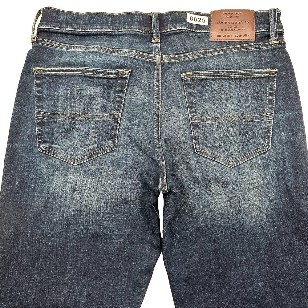 Lucky Brand 367 Vintage Bootcut Jeans Mens 32x32 Blue Dark Wash Stretch 7M11424